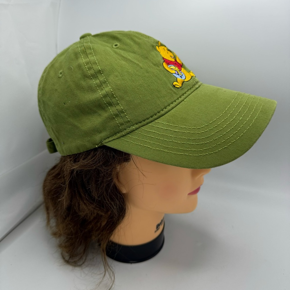 Disney Winnie the Pooh Honeypot Baseball Hat in Olive Green Adjustable Cap